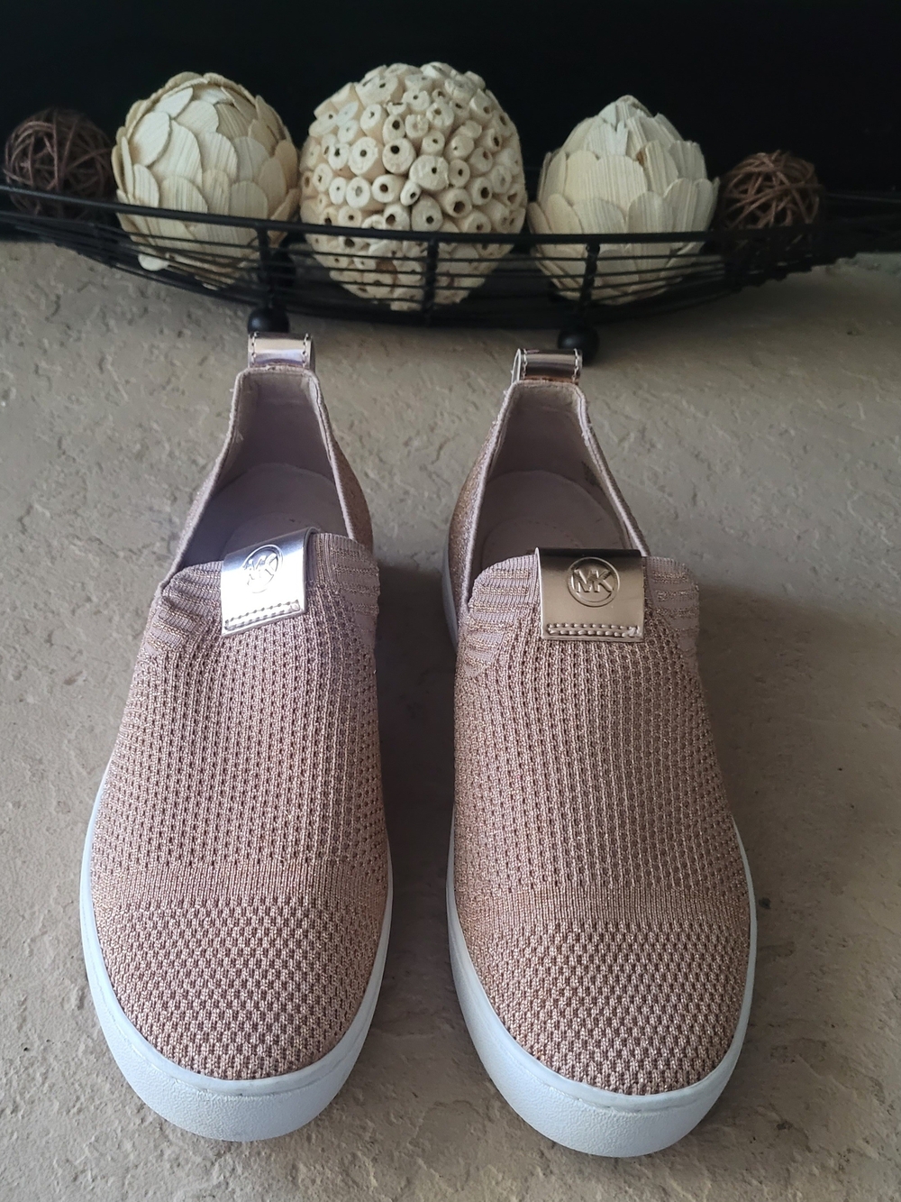 Size 6 M Michael Kors Juno Knit Slip-On Women Loafer
